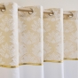 Rideau a oeillets 140 x 240 cm coton/polyester+top imp metal. majestia Sans