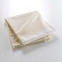 Couvre lit 1 personne 180 x 220 cm coton/polyester tisse adele Naturel