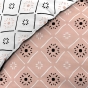 Parure 3 p. 240 x 220 cm imprime 57 fils allover tahina Rose