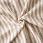 Taie d’oreiller LIVIA 60 x 60 cm – Double gaze de coton rayée – Ficelle