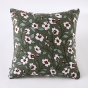 Taie d’oreiller 60 x 60 cm gaze de coton imprimée FLORA – Romarin