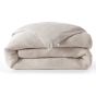 Housse de couette 260 x 240 cm 100% coton Nid d’abeille uni OLYA Pampa