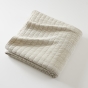 Couvre-lit 240 x 260 cm ALIX en coton jacquard - Sable