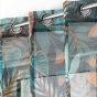 Voilage grande hauteur 140 x 280 cm voile sablé imprimé Tilda Vert