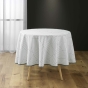 Nappe ronde (0) 180 cm polyester imprime linea Sans