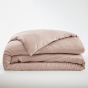 Housse de couette 260 x 240 cm 100% viscose de bambou 120 fils SALOMÉ – Blush