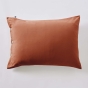Taie d’oreiller volant plat 50 x 70 cm 100% coton Percale unie PERRINE Tomette