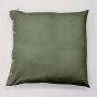 Housse de couette 240 x 220 cm + 2 taies 65 x 65 cm 100% percale de coton 120 fils PERRINE – Romarin