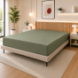 Drap Housse 140 x 190 cm Romarin – 100% Coton 57 Fils/cm² – Bonnet 30 cm