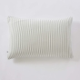 Taie d’oreiller LIVIA 50 x 70 cm – Double gaze de coton rayée – Eucalyptus