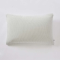 Taie d’oreiller LIVIA 50 x 70 cm – Double gaze de coton rayée – Eucalyptus