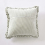 Coussin Déhoussable Gaze de Coton 45 x 45 cm Eucalyptus – LIVIA