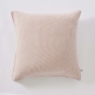 Taie d’oreiller LIVIA 60 x 60 cm – Double gaze de coton rayée – Abricot