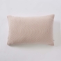 Taie d’oreiller LIVIA 50 x 70 cm – Double gaze de coton rayée – Abricot