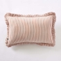 Coussin Déhoussable Gaze de Coton 40 x 60 cm Abricot – LIVIA