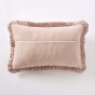 Coussin Déhoussable Gaze de Coton 40 x 60 cm Abricot – LIVIA
