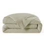 Housse de Couette 240 x 220 cm Percale de Coton 120 Fils Unie PERRINE – Sauge