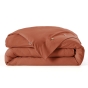 Housse de Couette 240 x 220 cm Percale de Coton 120 Fils Unie PERRINE – Tomette