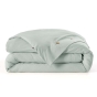 Housse de couette 260 x 240 cm - Percale coton 120 fils - PERRINE Céladon