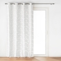 Lot de 2 rideaux 135 x 260 cm en velours devoré Geolina Blanc