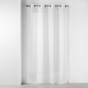Voilage à œillets métal 140 x 240 cm – Luminette unie Luminea Blanc