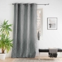 Rideau a oeillets 140 x 260 cm jacquard victoria Gris