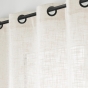 Rideau à œillets 140 x 260 cm – Effet Lin Tissé – IGOR