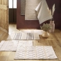 Tapis rectangle 60 x 90 cm coton/polyes fantaisie+fil met chasca Noir