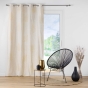 Lot de 2 Rideaux a oeillets 140 x 240 cm polyester et lin Venus