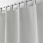 Rideau a passants 140 x 260 cm polyester uni essentiel Gris