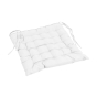 Assise matelassée 40 x 40 cm – Polyester Uni – Essentiel Blanc