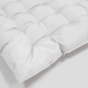 Assise matelassée 40 x 40 cm – Polyester Uni – Essentiel Blanc