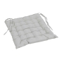 Assise matelassée 40 x 40 cm – Polyester Uni – Essentiel Gris