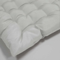Assise matelassée 40 x 40 cm – Polyester Uni – Essentiel Gris