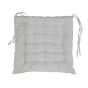 Assise matelassée 40 x 40 cm – Polyester Uni – Essentiel Gris