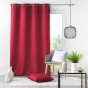 Coussin déhoussable 60 x 60 cm – Essentiel polyester uni Rouge