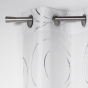 Lot de 2 rideaux tamisant 140 x 260 cm imprimé Bully Blanc