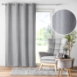 Rideau à œillets – 140 x 260 cm – chambray uni Newton - Gris