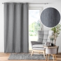 Rideau à œillets – 140 x 260 cm – chambray uni Newton - Anthracite