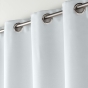 Lot de 2 Rideaux Occultants à Œillets 140 x 180 cm – Uni Gris Pâle
