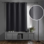 Lot de 2 Rideaux Occultants à Œillets 140 x 180 cm – Uni Ardoise