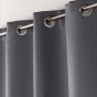 Lot de 2 Rideaux Occultants à Œillets 140 x 180 cm – Uni Ardoise