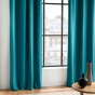Rideau à Œillets 140 x 240 cm – Coton Uni Panama – Bleu