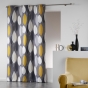Rideau à œillets – 140 x 240 cm – Coton imprimé Leafy Jaune