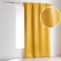 Rideau à œillets – 140 x 240 cm – occultant – velours frappé Opacia – jaune