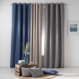 Rideau à Œillets 140 x 260 cm – Chambray Uni Select Anthracite