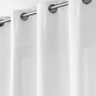 Rideau à œillets 140 x 260 cm en microfibre unie – Absolu Blanc