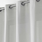 Rideau à œillets 140 x 260 cm en microfibre unie – Absolu Gris perle 