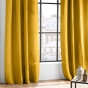 Rideau à œillets 140 x 260 cm en microfibre unie – Absolu Moutarde