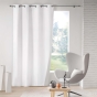 Rideau à Œillets 140 x 260 cm – Polyester Uni Thermique – Icemount Gris Pâle